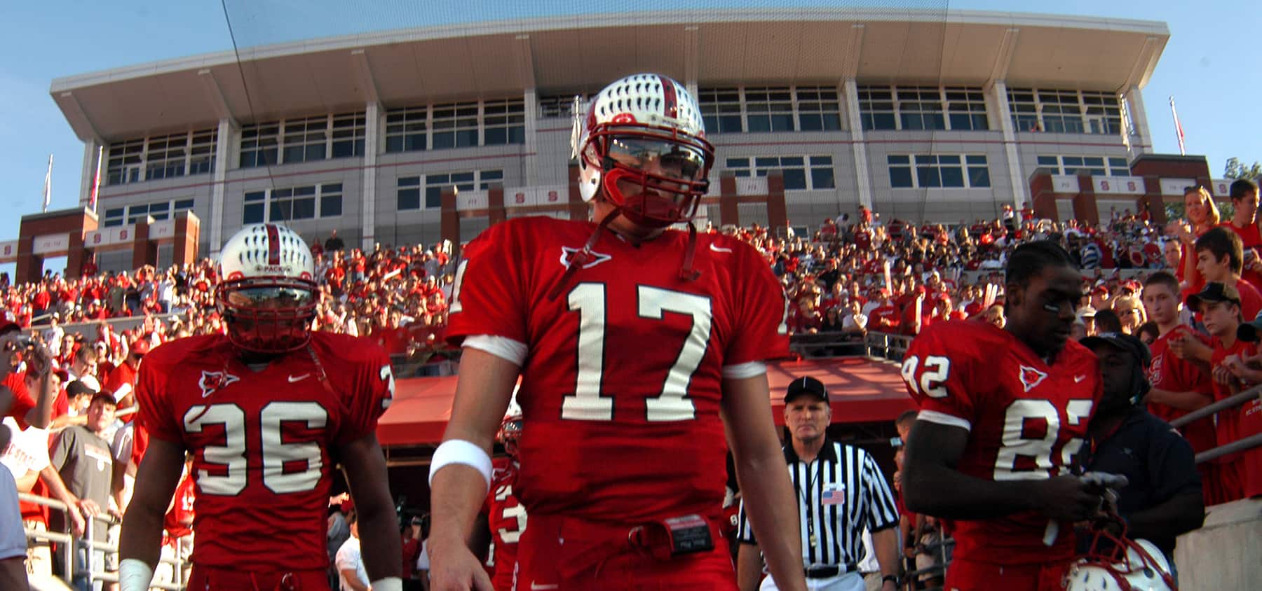 Quarterback Philip Rivers enters Carter-Finley Stadium
